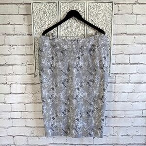 MICHEL STUDIO Geometric Stretch Fitted Skirt